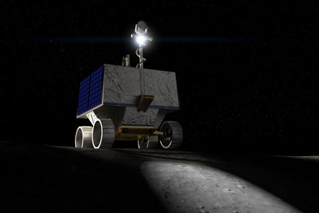 Artist's impression of the Volatiles Investigating Polar Exploration Rover, or VIPER.