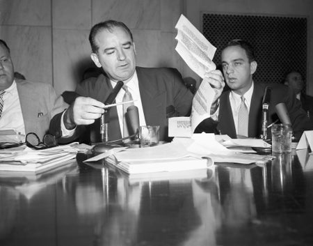 Joseph McCarthy at HUAC Hearing