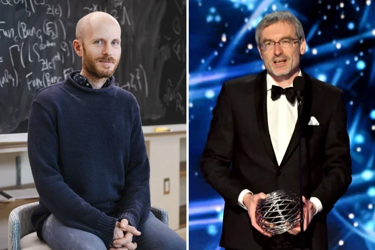 Sam Raskin (left) and Dennis Gaitsgory(right) led the team that proved the geometric Langlands conjecture