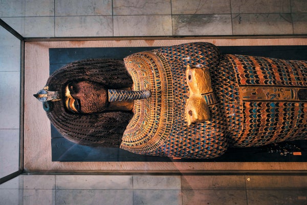 Image of Mummy Sarcophagus in Museum