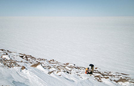 Image over the ice sheet in Greenland
