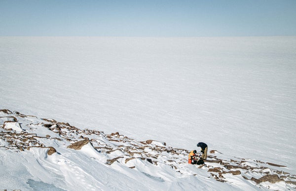 Image over the ice sheet in Greenland