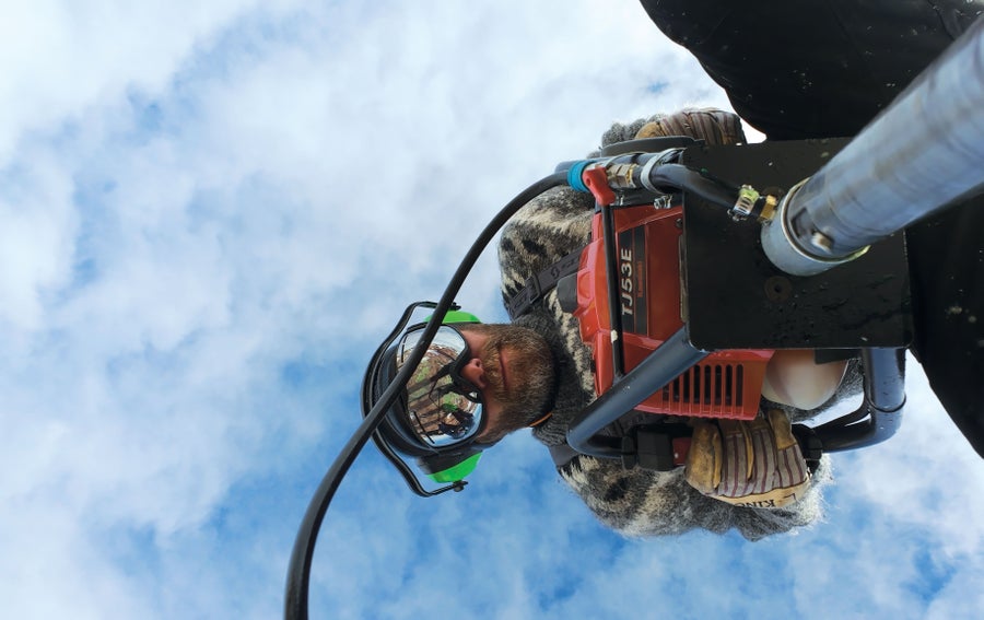 Image of Driller from below