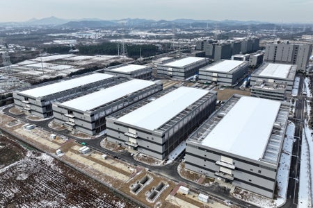 A photo taken on December 23, 2023, shows Tencent's largest big data center and cloud computing base in East China, which is situated in the Jiangning Development Zone in Nanjing, Jiangsu Province, China.
